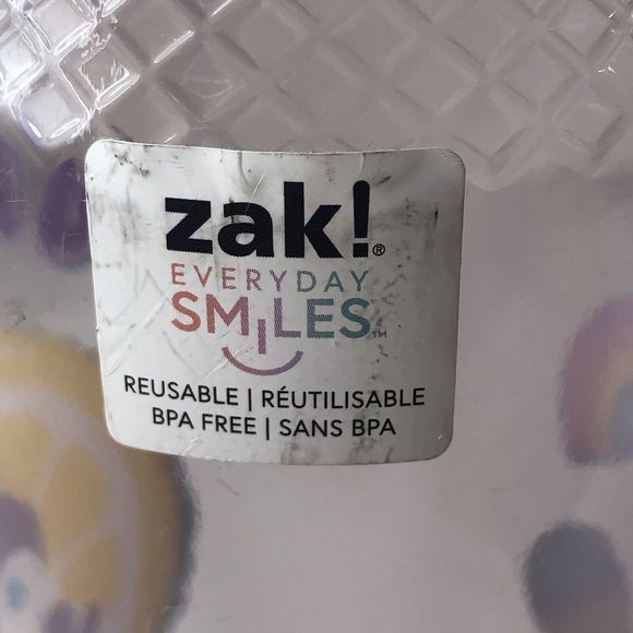 Zak! Sanrio Kuromi on a Lemon 30 Ounce Clear Water Bottle - Picture 4 of 12